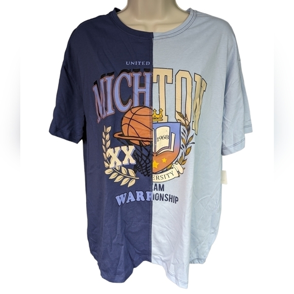 Ultra Flirt NWT Mich-Ton Tee Sz 1x - Picture 1 of 13